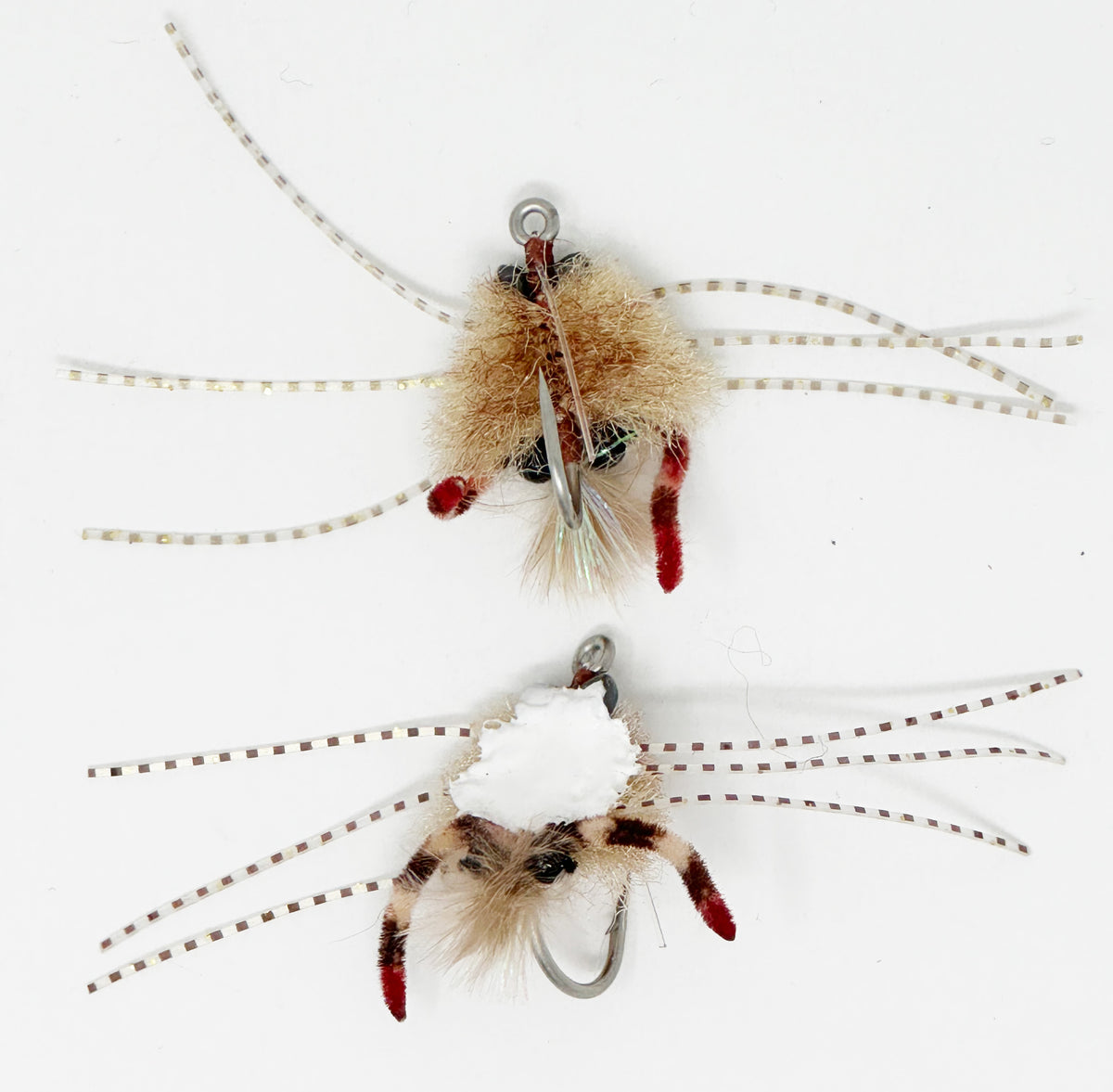 Set 3 Olive Belly Flop Crab | Mosca Per Pesca A Mosca Taglia #4 | Bonefish E Permit