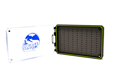 Deschutes Angler Logo Magnetic Closure Slim Fly Box