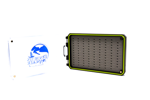 Deschutes Angler Logo Magnetic Closure Slim Fly Box