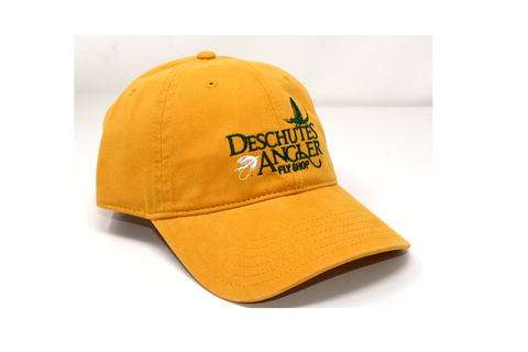 Deschutes Angler Fly Shop Logo Hat - 326 Cotton Twill