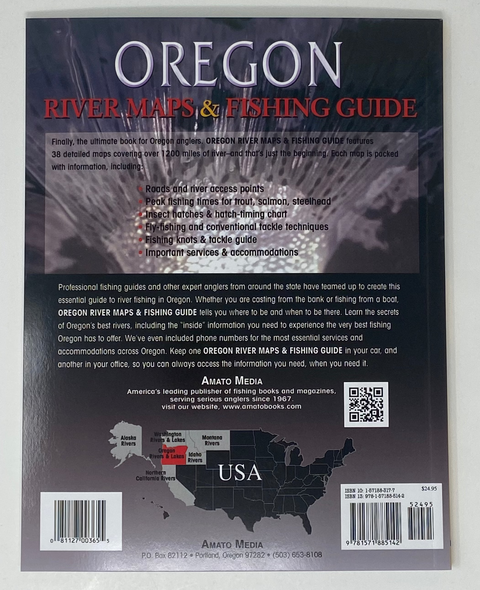 Oregon River Maps & Fishing Guide Book