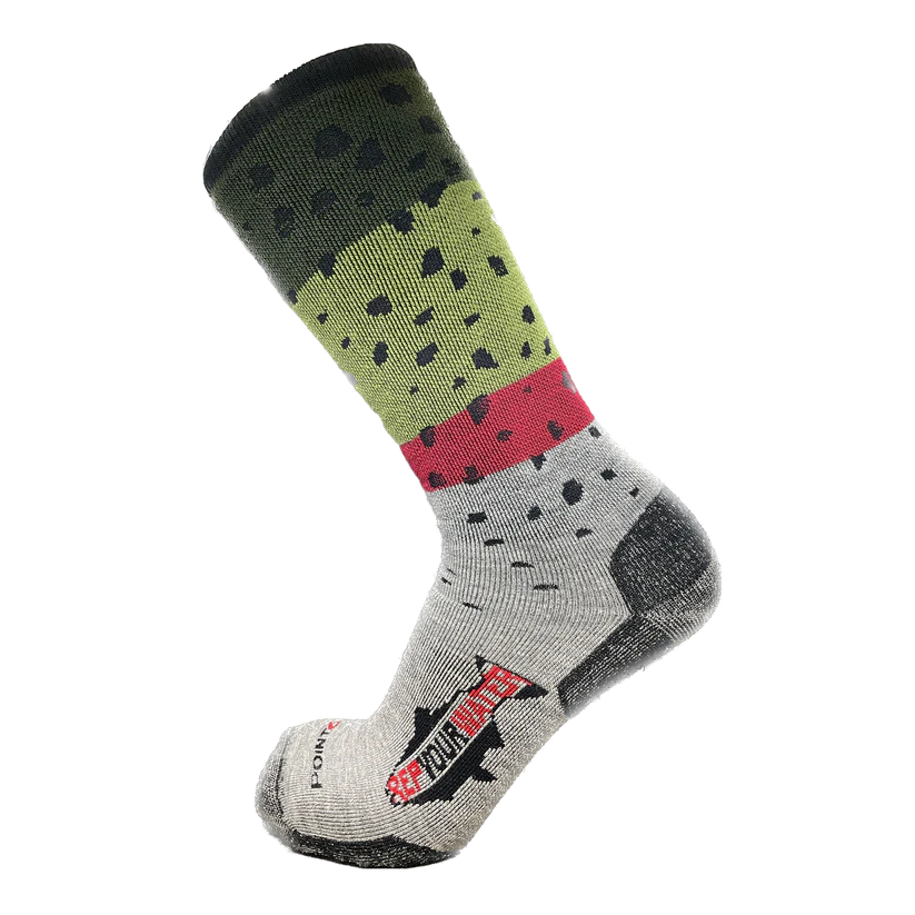 Rep Your Water - Trout Socks | Rainbow Trout Large