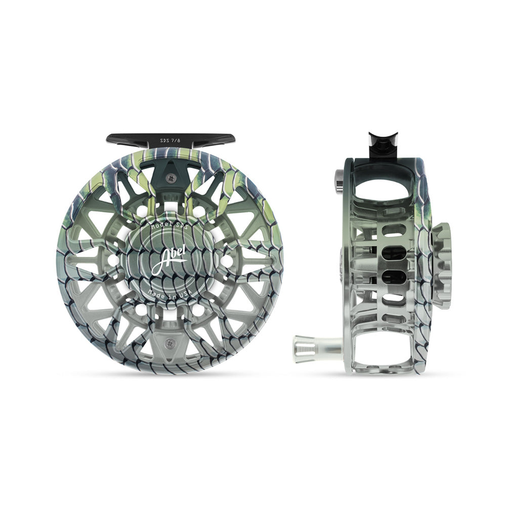 abel sds 7 8 fly reel 7/8 Limited Edition Bonefish & Tarpon Trust w/ Nipper #8 Madison River Fishing Company Abel SDS Black Blue Fade