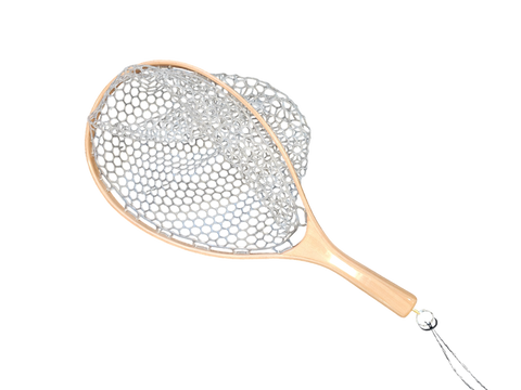 Deschutes Angler Logo Classic Wood Net - 1940