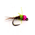 French Dip - Chartreuse / Pink Bead